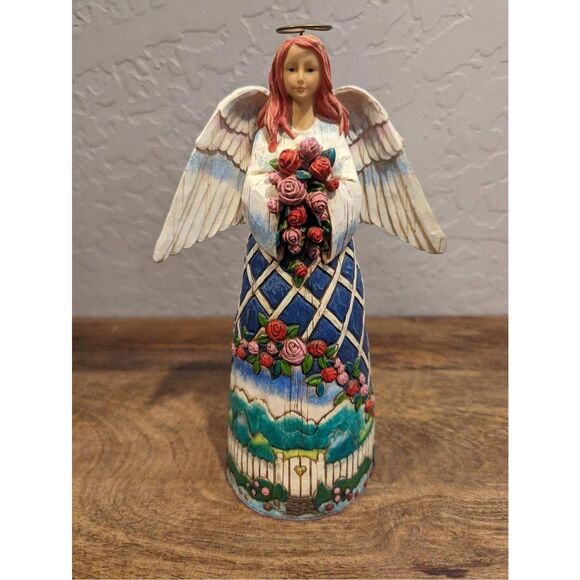 Jim Shore Figurine Guardian of the Garden and Flowers #114407  9.5" - Picture 1 of 6
